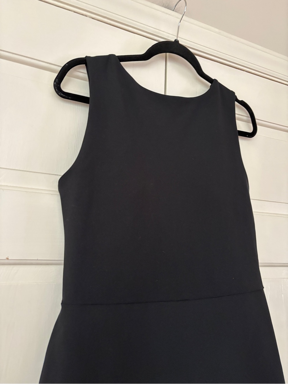 Abercrombie & Fitch YPB SculptLUX Solid Black Mini Dress Tennis Prep Size Large - Picture 4 of 12